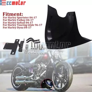 For '04-'17 Harley Dyna Softail Fatboy Touring Lower Chin Fairing Front Spoiler - Picture 1 of 9