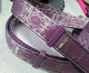 TOP PAW Adjustable Dog Harness- Purple/Silver