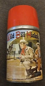 Vintage Wild Bill Hickok Aladdin Thermoskanne von 1955 - Bild 1 von 5
