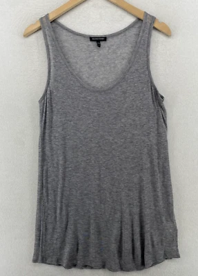 EILEEN FISHER Tank Top L Tencel Cashmere Silk Jersey Scoop Neck Sleeveless Gray - Image 1 of 4