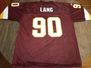 Vintage Kenard Lang 90 Washington Redskins Reversible Size 48 NFL Reebok Jersey  - Picture 1 of 11