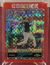2005 Topps Chrome Jeff Conine #422 Red X-Fractor /25 Marlins 