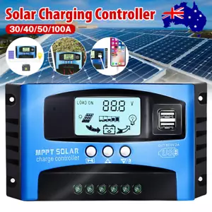Solar Panel Regulator Charge Controller 12V/24V Auto Focus Tracking MPPT PWM USB - Picture 1 of 19