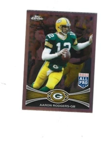 2012 Topps Chrome Refractors #50 Aaron Rodgers Green Bay Packers - Imagen 1 de 2
