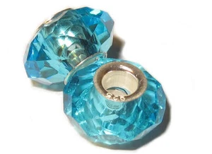 Perle für Sammelarmband, Bettelarmband. Bead. Charm. Facettiert mit 925er Silber - Picture 1 of 1