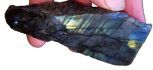 0,15Kg Labradorit Labradorite Mondstein Einseitiger Anschliff Spektrolith Zen - Bild 1 von 5