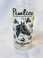 1974 Secretariat Preakness Stakes Libbey Glass Pimlico Triple Crown Winners
