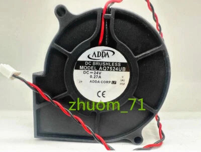 1PC ADDA 7530 AQ7524UB DC24V 0.27A 7CM Turbine cooling fan - Image 1 of 3