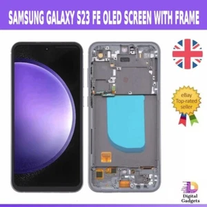 Samsung Galaxy S23 FE ORIGINAL OLED CD Display SCHWARZ Touchscreen Digitizer + Rahmen - Bild 1 von 1