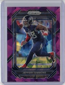 JEFFERY SIMMONS 2022 Panini Prizm PURPLE ICE #289 Titans 175/225 - Picture 1 of 1