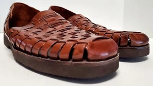 Sunsteps Sandals Barclay Hurache SZ 10 Brown Woven Leather All Day Comfort Shoes - Picture 1 of 16