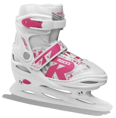 Roces Girls Jokey 2.0 Figure Ice Skate Superior Italian Adjustable White/Pink