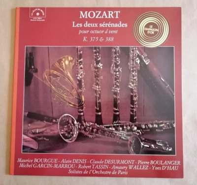 MOZART Les Deux Sérénades Pour Octuor à Vent K 375 & 388 LP 33T 1976 Vynil NEUF - Photo 1/3