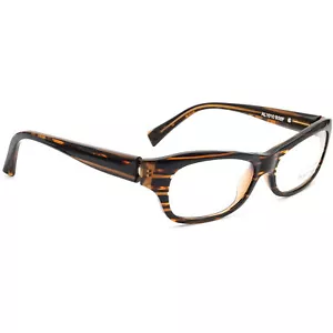 Alain Mikli Brille AL1010 B08F gestreift braunes Gestell Frankreich 52-15 135 handgefertigt - Bild 1 von 9