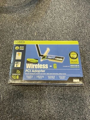 Linksys Wireless-G PCI Adapter Desktop Wi-Fi Card 2.4GHz Network 54Mbps WMP54G M - Image 1 of 4