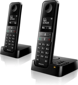 * Philips Cordless Telephone 2 handsets black - Zdjęcie 1 z 2