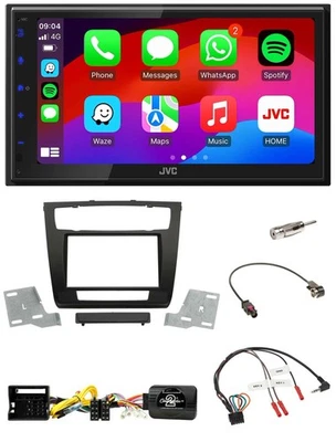 JVC Bluetooth USB Lenkrad 2DIN DAB Autoradio für BMW 1er aut. Klima E81/E82/E87/ - Bild 1 von 4