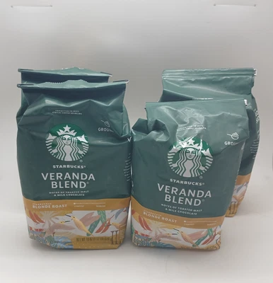 Starbucks Veranda Mezcla Café Molido 18oz × Paquete de 4 | Mezcla de Tostado Ligero Foto 1 de 3