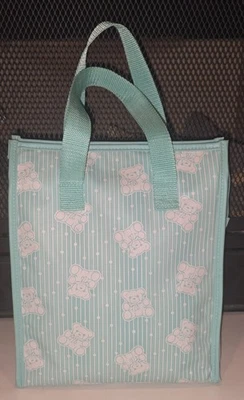 Bolsa de pañales vintage de vinilo Baby Boom verde pastel unisex osos de peluche años 90 Foto 1 de 4