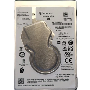 Seagate ST2000LM007 PN: 1R8174-570 TK FW:EB01 (ZDZ) 2.5" 2TB Sata Thailand 2022 - Picture 1 of 2