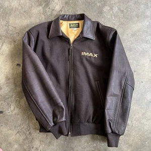 Giacca promo pelle IMAX vintage grande regista vintage rara! π₯π₯π₯ varsity - Foto 1 di 5