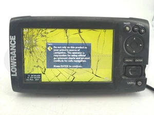 LOWRANCE ELITE 7 HDI MULTIFUNCTIONAL BOAT FISHFINDER NAVIGATION DISPLAY UNIT 7" - Picture 1 of 7