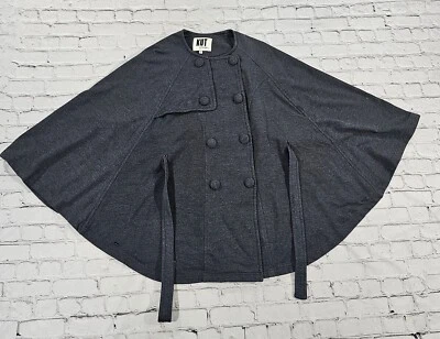 Poncho Kut From the Kloth Doble Botón Gris Nordstrom MUJER TALLA M Foto 1 de 4