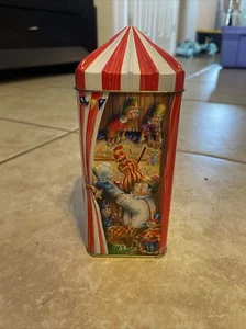 VINTAGE CHURCHILL'S METAL TIN BANK-----"CIRCUS" -- THE PUPPET SHOW----MADE IN U. - Picture 1 of 5