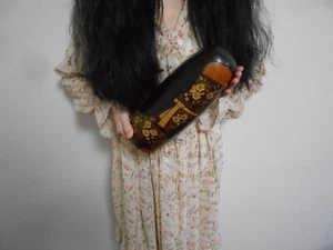 Vintage About 26cm 10.2' Nozawa Kaoru Wooden Sosaku Kokeshi Doll Signed - Picture 1 of 10