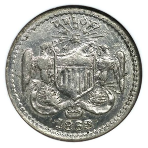 1863 F-167/435 e NGC MS 62 UNITED WE STAND Civil War Token - Picture 1 of 3
