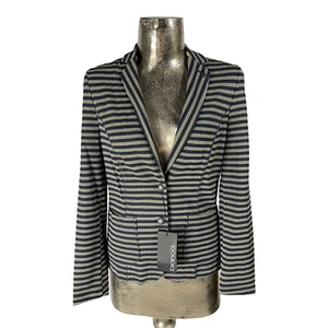 BIANCA Blazer Size Small 10 Navy & Grey Jacket NEW (EU38) Womens RRP £163 - Picture 1 of 13