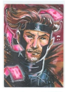GAMBIT 2015 Marvel Upper Deck 3D Artist AP Custom Sketch Card 1/1 C1 - Picture 1 of 2