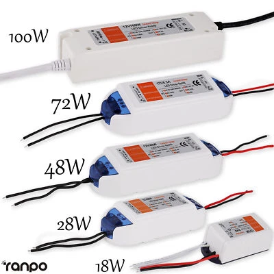 LED Driver Adapter AC 220 -240V To DC 12V Transformer Power Supply For LED Strip - Image 1 of 4