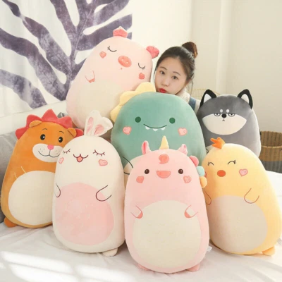 Plush Toy Cat Soft Squishy Chubby Cute Animal Cartoon Pillow Cushion Kids Gift - Image 1 of 4