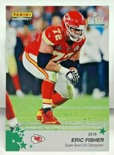 Eric Fisher 2019-2020 Panini Instant Super Bowl LIV #9 - GREEN #'d 8/10 - CHIEFS