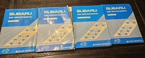 1986 SUBARU SERVICE MANUAL SET 1-6, SEDAN, WAGON,3-DOOR, AND XT. 4 MANUAL SET. - Picture 1 of 16