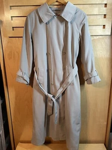 Larry Levine Classics Coat Womens Overcoat Size 18W Polyester Shell Tan - Picture 1 of 11