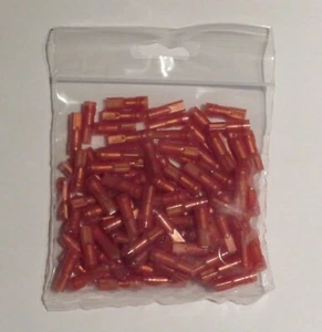 Flachsteckhülsen vollisoliert 2,8 x 0,8mm in rot transparent 0,5-1,5mm²-100 Stk - Bild 1 von 1