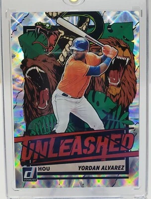 2021 Donruss Yordan Alvarez Unleashed Silver /349 Houston Astros - Image 1 of 2