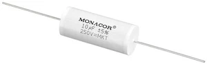 Monacor MKTA-100 Folienkondensator 250 Volt 10 µF Ø 19,5 mm x 46 mm 270225-0009 - Picture 1 of 3
