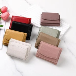 Candy Color Women Leather Wallet Credit Card Holder Coin Pocket Money Bag| - Picture 1 of 18