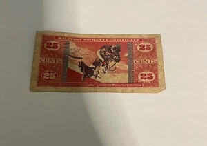 Vintage Military Payment Certificate 25 Cents Series 681 Note  - Bild 1 von 4