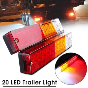20 LED Tail Light Car Truck Trailer Stop Rear Reverse Turn Indicator LampsWK _yi - Picture 1 of 9