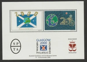 GB Nuevo Enschedé 2000 Glasgow 2000 Sello Exposición Hoja - Imagen 1 de 2