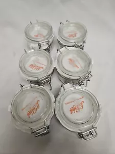 LOT OF 6 7oz 200ml la parfait Super Terrine french Glass jar JARS CANNING New - Picture 1 of 5
