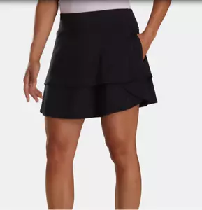 Footjoy Womens Layered Skort Black SIZE EXTRA SMALL - Picture 1 of 3