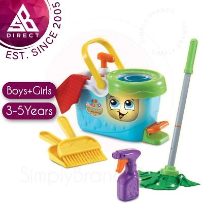 LeapFrog Sauber Bogen Mop & Eimer │ Mit Spray Flasche, Kehrblech & Besen │ - Bild 1 von 4