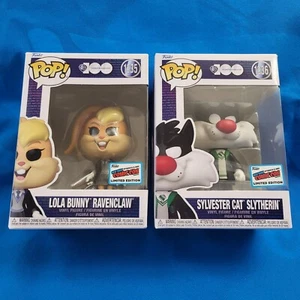 NYCC 2023 FUNKO POP! LOLA BUNNY RAVENCLAW & SYLVESTER CAT SLYTHERN HARRY POTTER - Picture 1 of 6