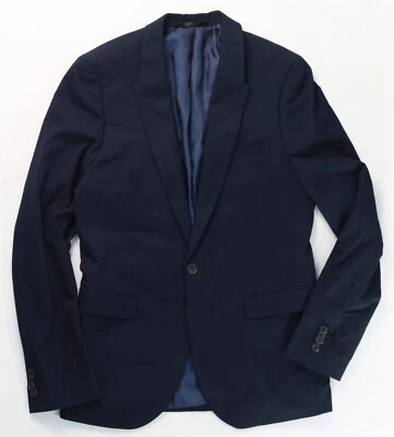 Blazer Abrigo Deportivo Topman Calce Ajustado Botón Único Nuevo sin Etiquetas Nuevo sin Etiquetas 38 Azul Foto 1 de 4