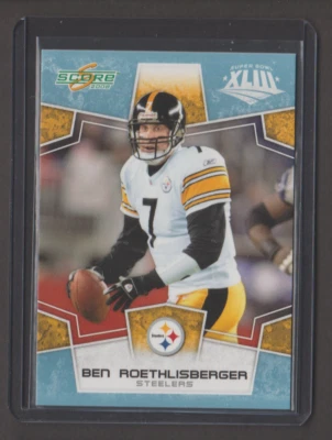 2008 Score Super Bowl XLIII - Ben Roethlisberger -  SP  #141/250  STEELERS HOFer - Image 1 of 2